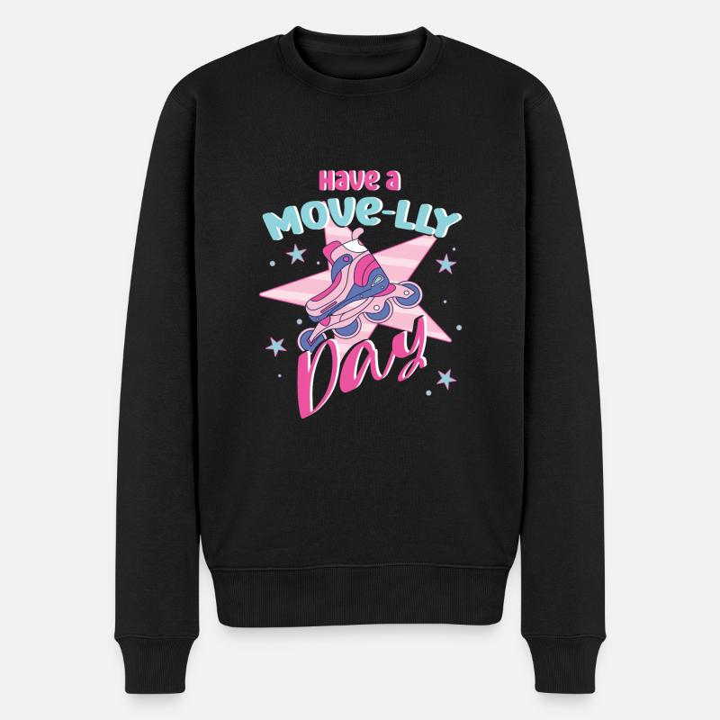 Rollerblades Blade Have A Move-lly Day Gifts - Männer Premium Bio Pullover - Schwarz