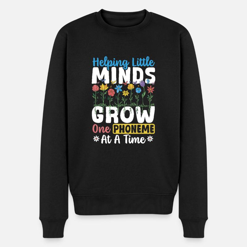 Dyslexia Dyslexic Learning Disabilities - Men's Premium Organic Jumper - black