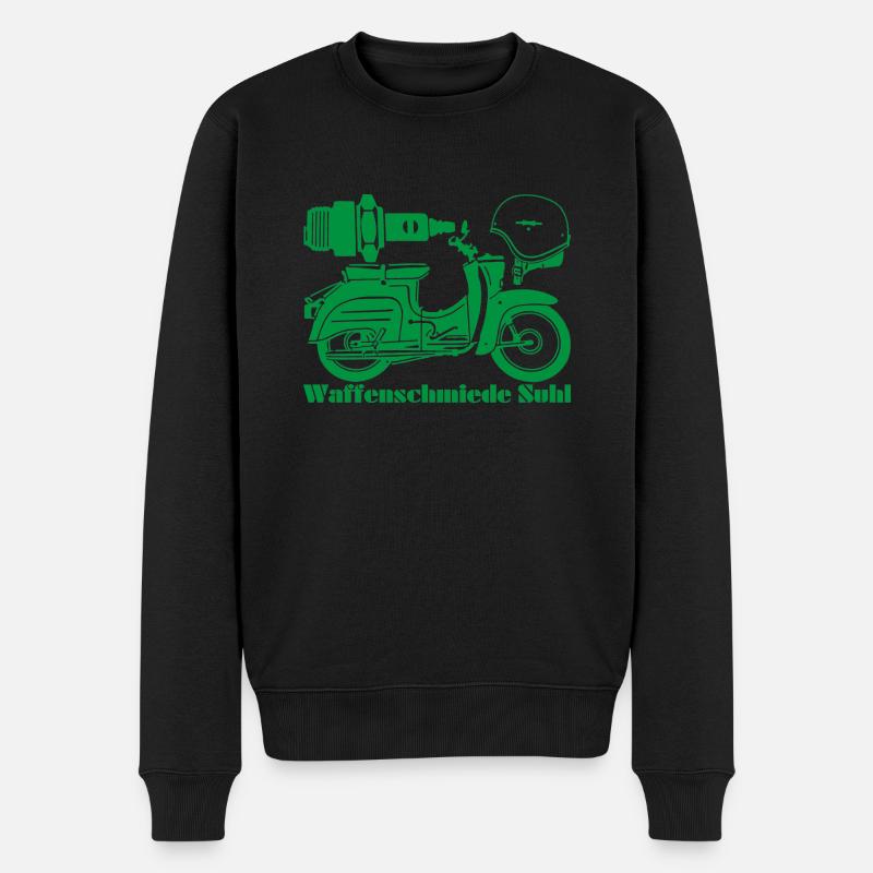 Simson Schwalbe KR51 Waffenschmiede - Männer Premium Bio Pullover - Schwarz
