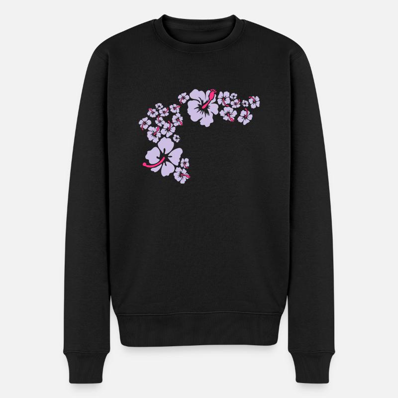 hawaii flower - Pull Premium bio Homme - noir