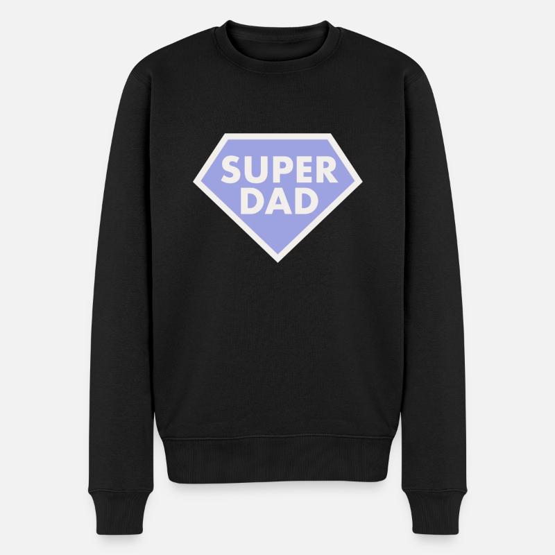 SUPER DAD - Pull Premium bio Homme - noir