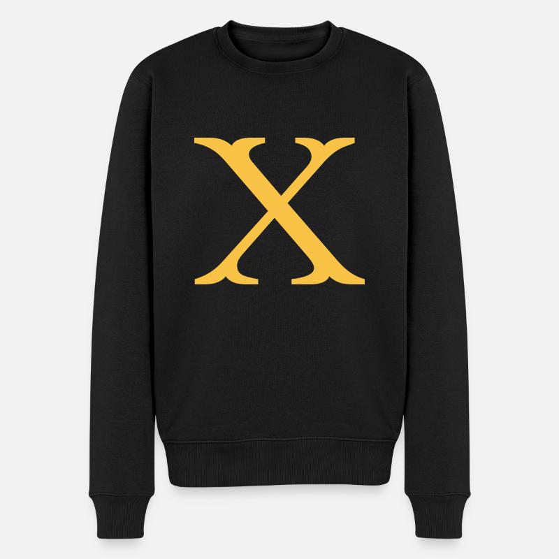 X - Männer Premium Bio Pullover - Schwarz
