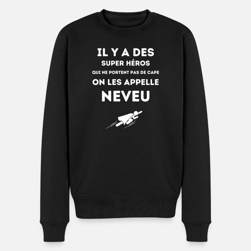 Neveu super héros - Pull Premium bio Homme - noir