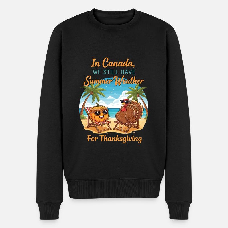 L’été au Canada - Pull Premium bio Homme - noir