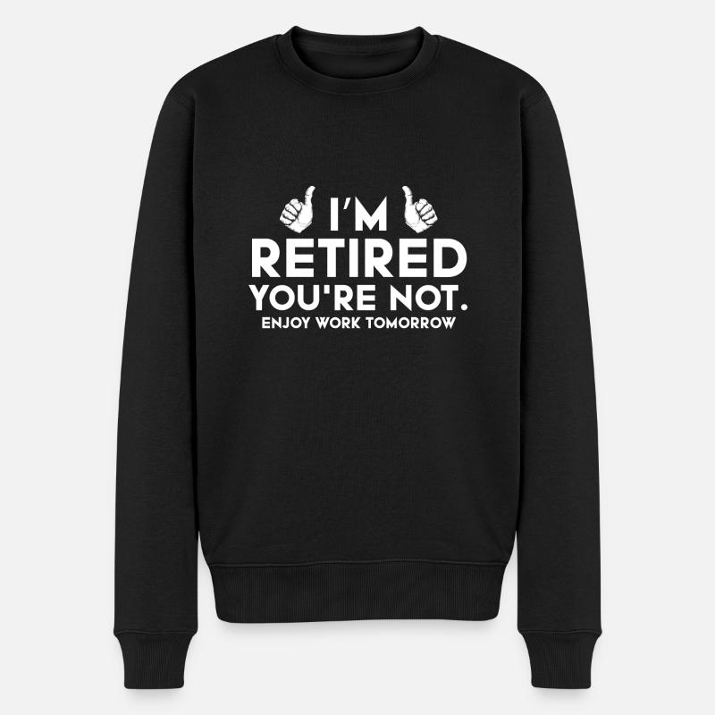Drôle de retraités Tshirt - Pull Premium bio Homme - noir