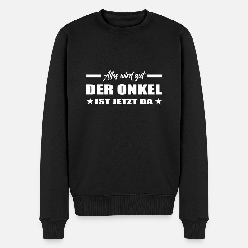 Onkel - Männer Premium Bio Pullover - Schwarz