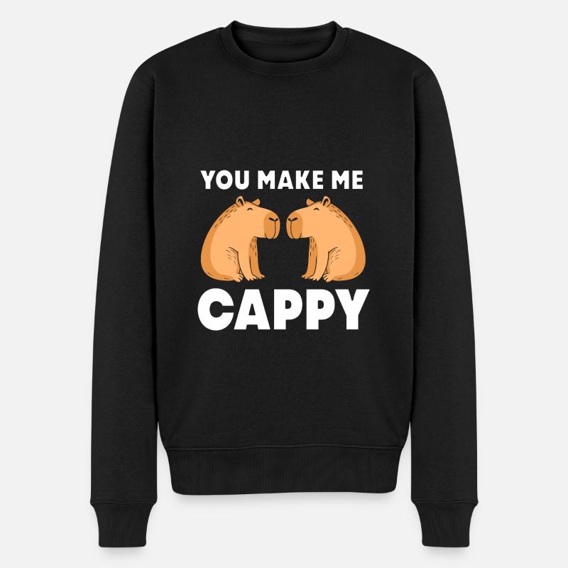 Capibara Capybara - Pull Premium bio Homme - noir
