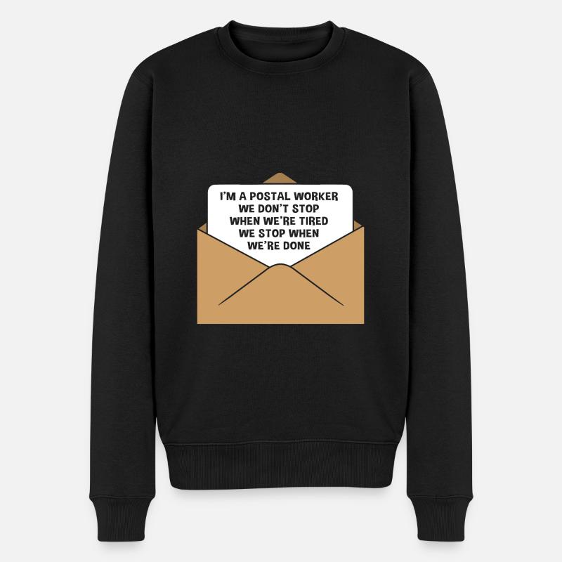 Cachet de la poste - Pull Premium bio Homme - noir