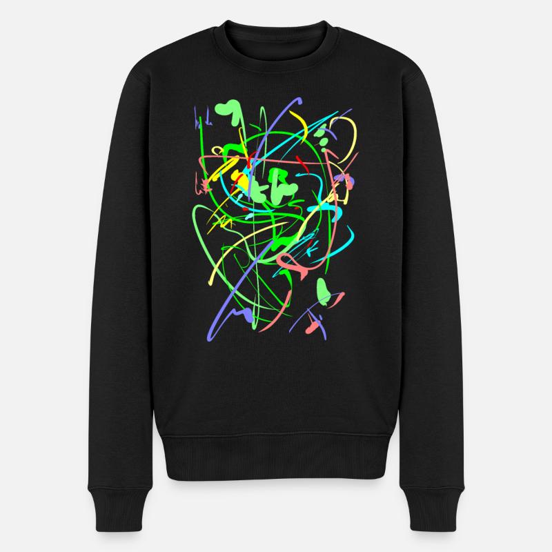 Cercles mystiques - Pull Premium bio Homme - noir