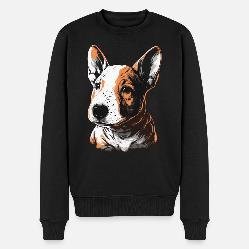 Bullterrier Welpe - Männer Premium Bio Pullover - Schwarz