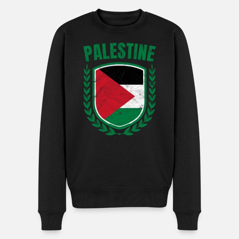Palestine - Pull Premium bio Homme - noir