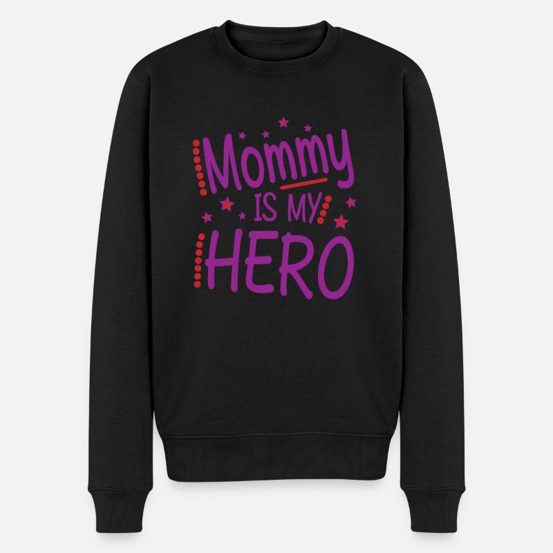 Maman héros maman - Pull Premium bio Homme - noir