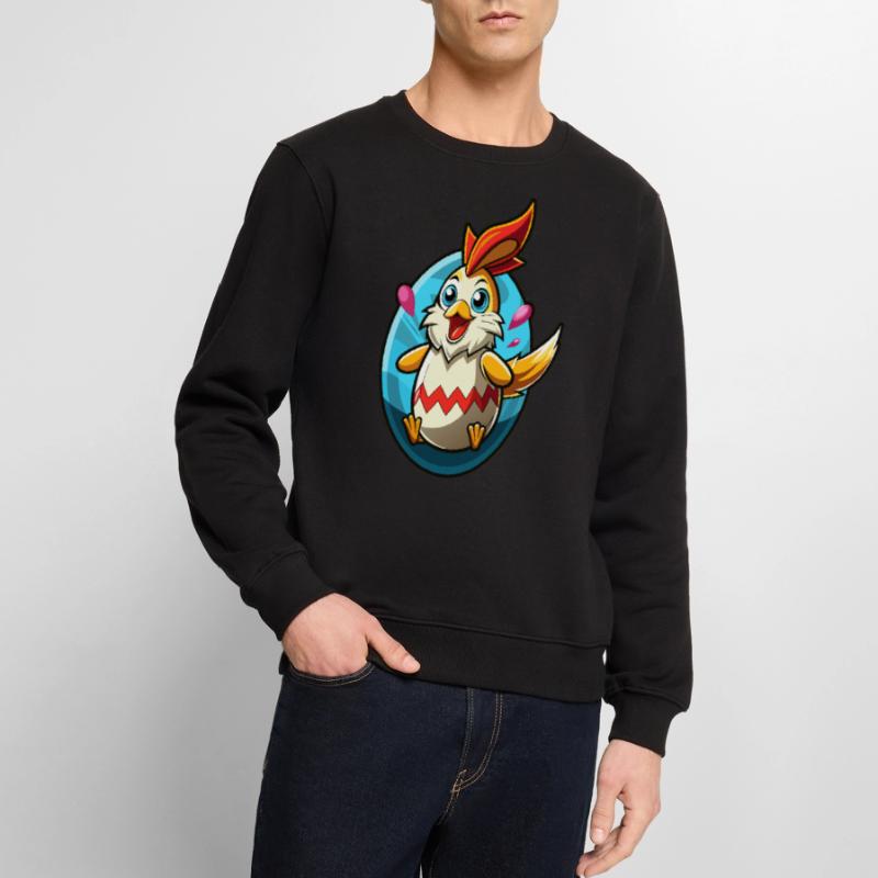 Happy Easter - Easter Chicken - Easter Egg - Gift Men's Premium Organic Jumper