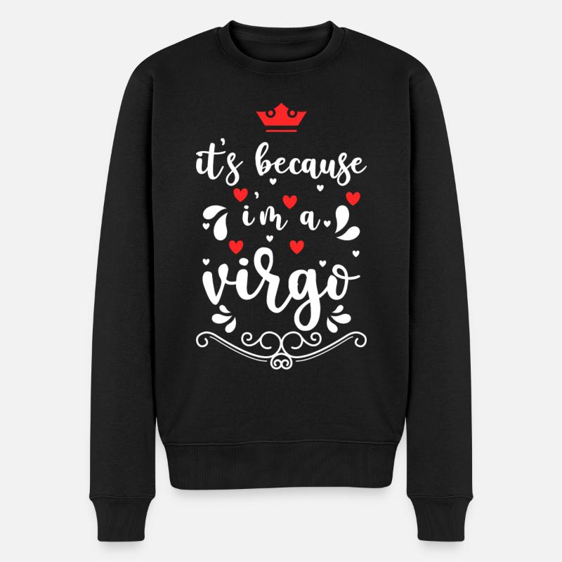 Propriétés d’anniversaire Vierge Planète - Pull Premium bio Homme - noir