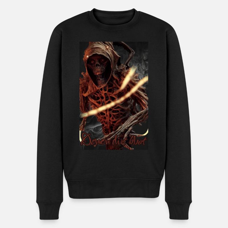 Dämonenschmutz platzt heraus - Männer Premium Bio Pullover - Schwarz