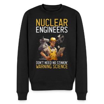 Nuklearingenieur für Kernkraftwerk und Kernenergie - Männer Premium Bio Pullover - Schwarz - Vorne - Nico (187cm)