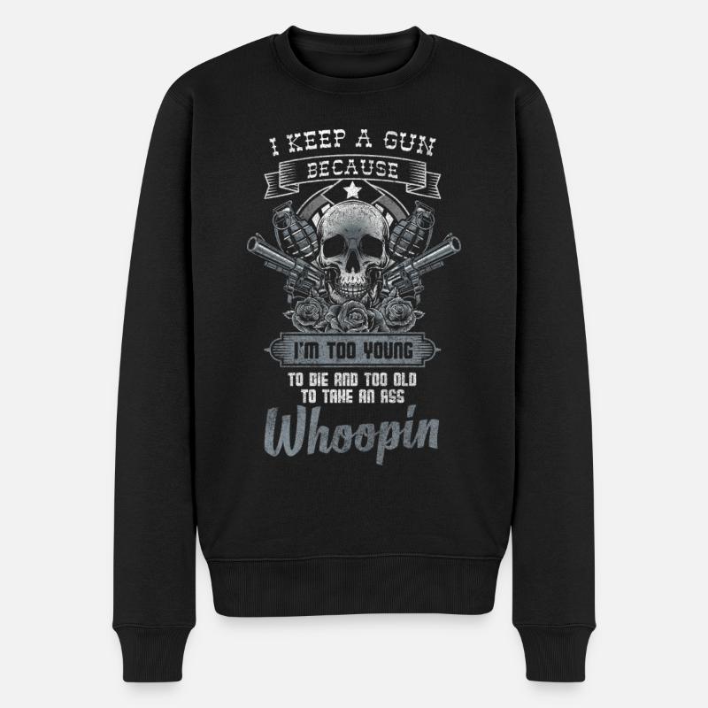 Fusil d’assaut avec violence armée - Pull Premium bio Homme - noir