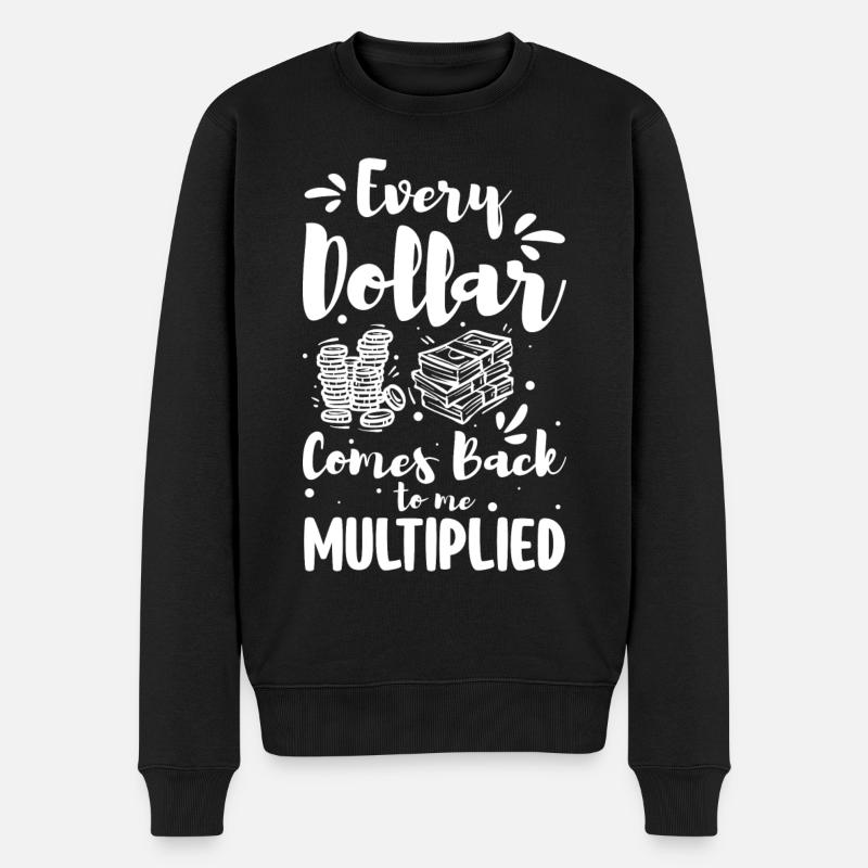 Rich Finance Dollar Santé - Pull Premium bio Homme - noir