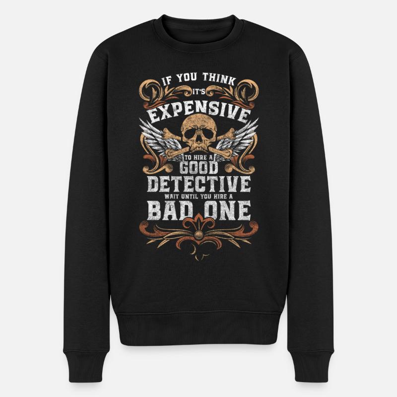 Private Detective Tracking Profession - Men's Premium Organic Jumper - black