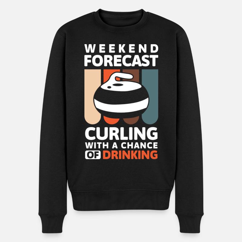 Curling Essuyage à froid - Pull Premium bio Homme - noir
