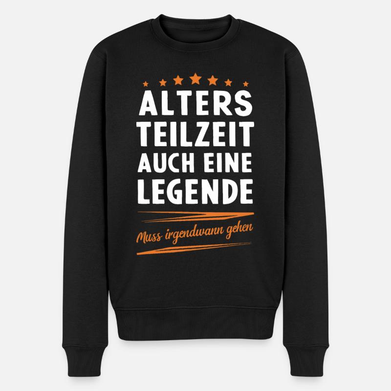 Altersteilzeit ATZ - Männer Premium Bio Pullover - Schwarz