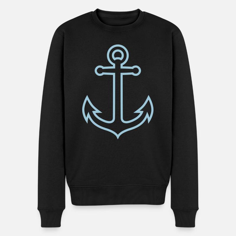 anchor ancre - Pull Premium bio Homme - noir
