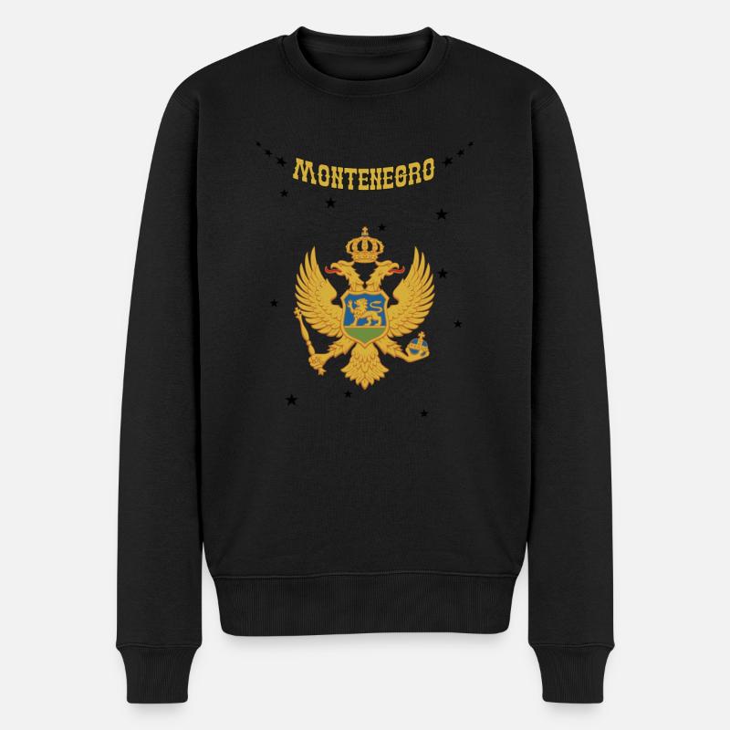 Montenegro - Männer Premium Bio Pullover - Schwarz
