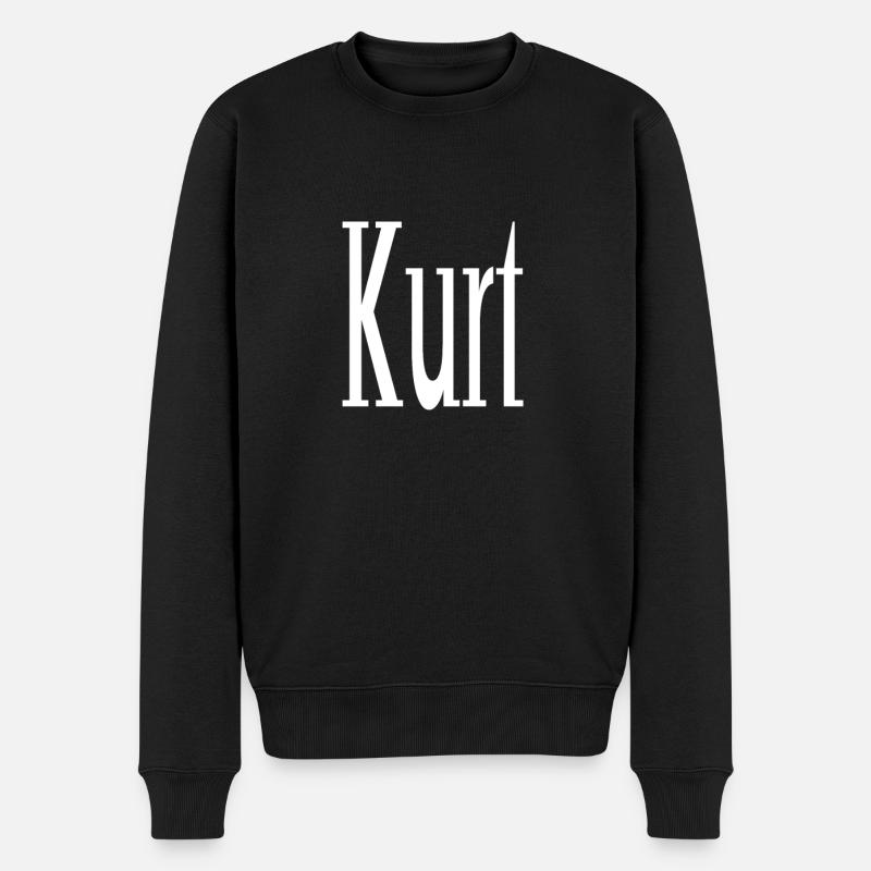 Kurt - Männer Premium Bio Pullover - Schwarz