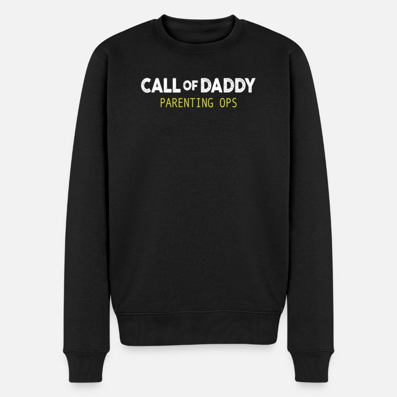 Call of Daddy Parenting Ops - Pull Premium bio Homme - noir