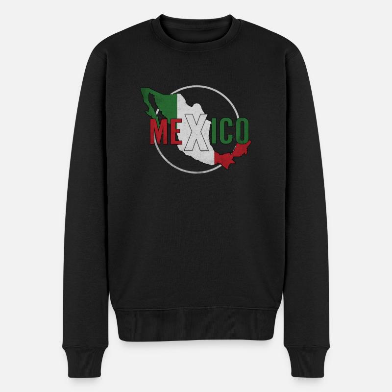 Mexiko - Männer Premium Bio Pullover - Schwarz