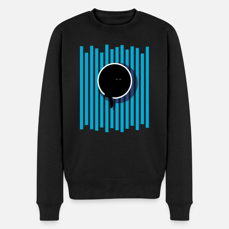 KATZE - Männer Premium Bio Pullover - Schwarz