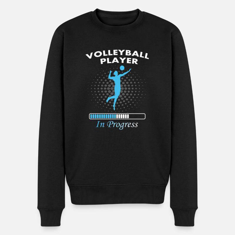 Volley-ball Playerin Progress - Pull Premium bio Homme - noir