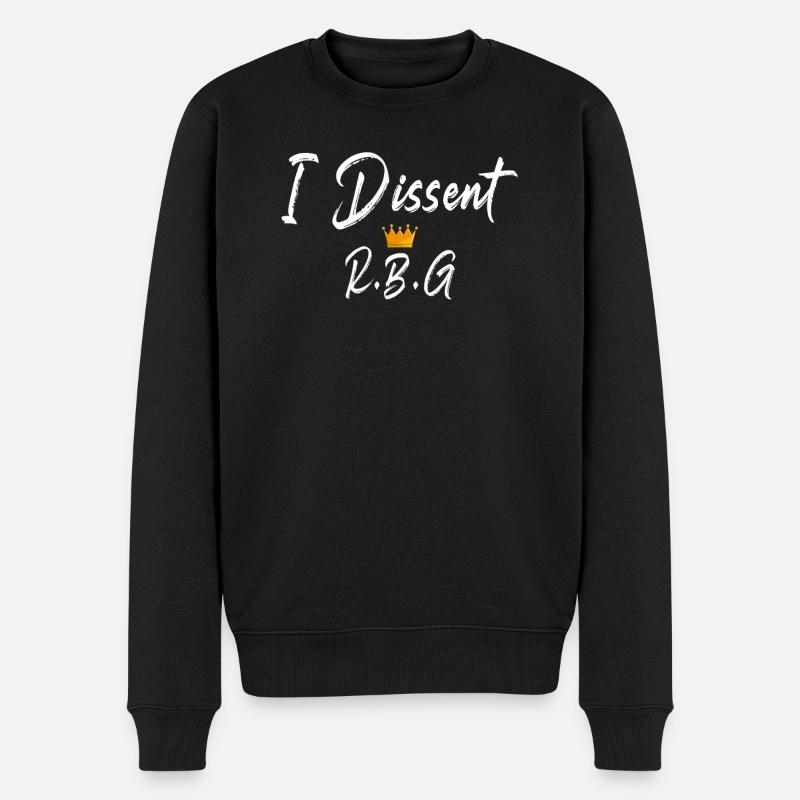 Ich widerspreche Rbg - Männer Premium Bio Pullover - Schwarz