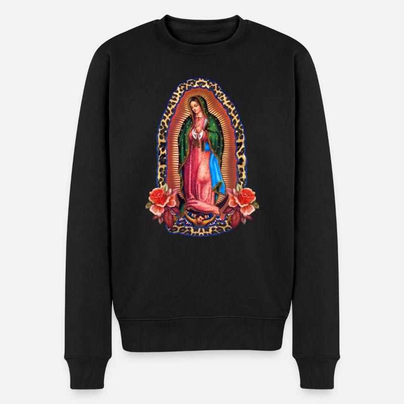 Dame de Guadalupe - Pull Premium bio Homme - noir