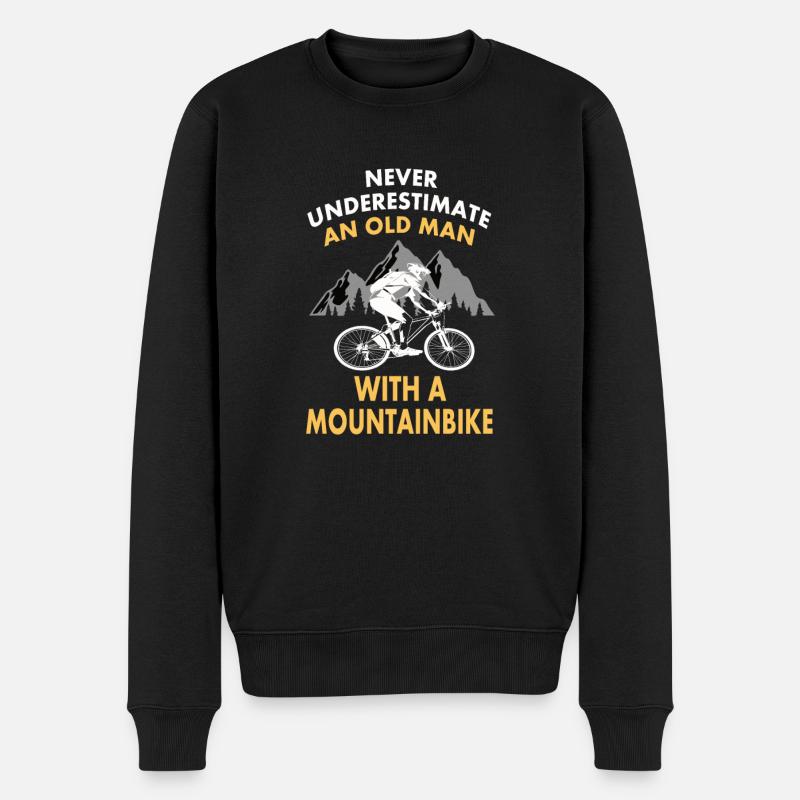 Fahrrad Geschenk - Männer Premium Bio Pullover - Schwarz