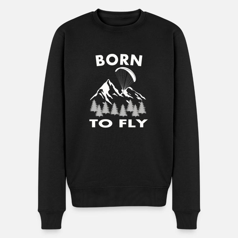 Né pour voler - Pull Premium bio Homme - noir