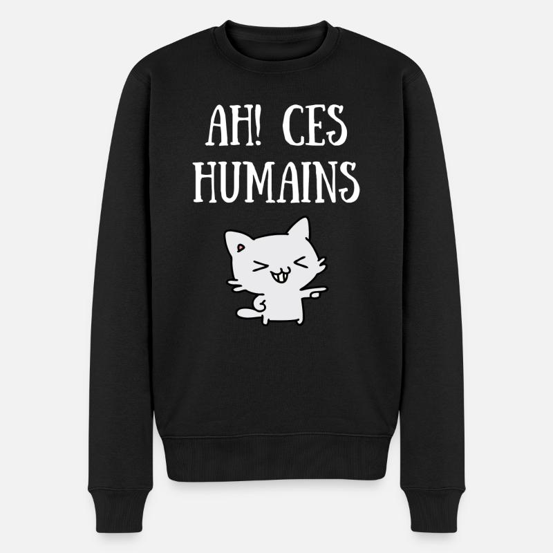 ah! ces humains - Pull Premium bio Homme - noir