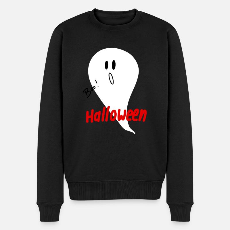 Ghost - Männer Premium Bio Pullover - Schwarz