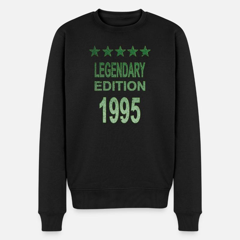 Legendary 1995 Edition - Männer Premium Bio Pullover - Schwarz