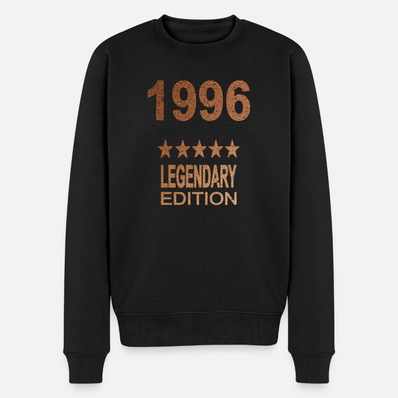 Legendary 1996 Edition - Männer Premium Bio Pullover - Schwarz