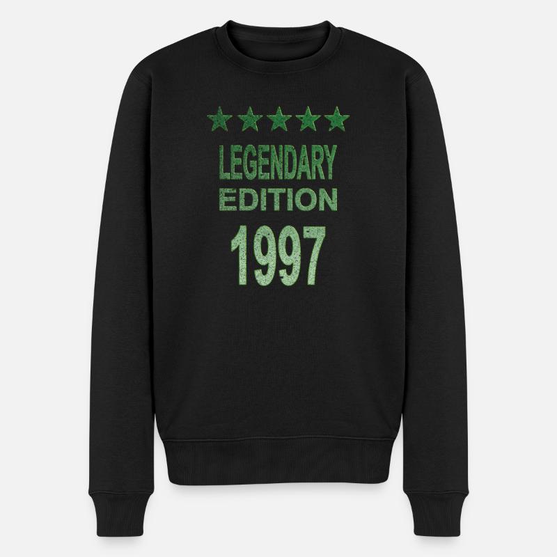 Legendary 1997 Edition - Männer Premium Bio Pullover - Schwarz