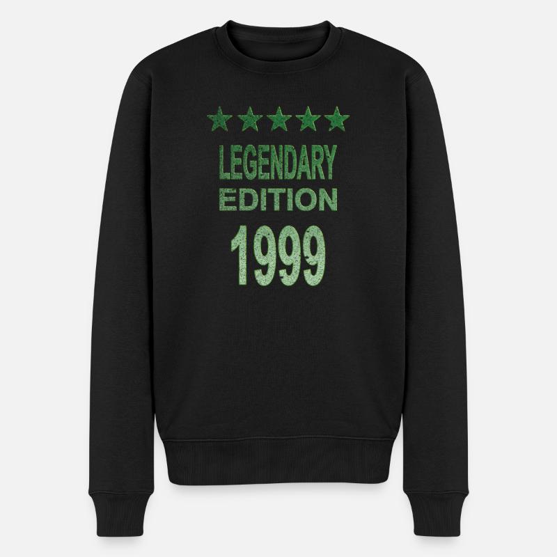 Legendary 1999 Edition - Männer Premium Bio Pullover - Schwarz