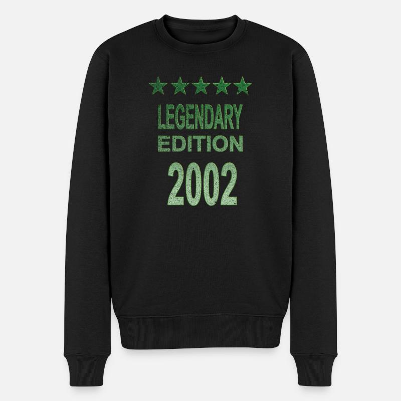 Legendary 2002 Edition - Männer Premium Bio Pullover - Schwarz