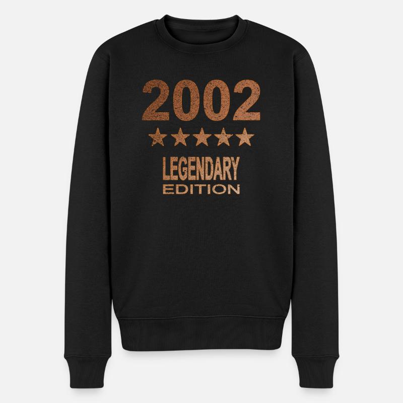 Legendary 2002 Edition - Männer Premium Bio Pullover - Schwarz