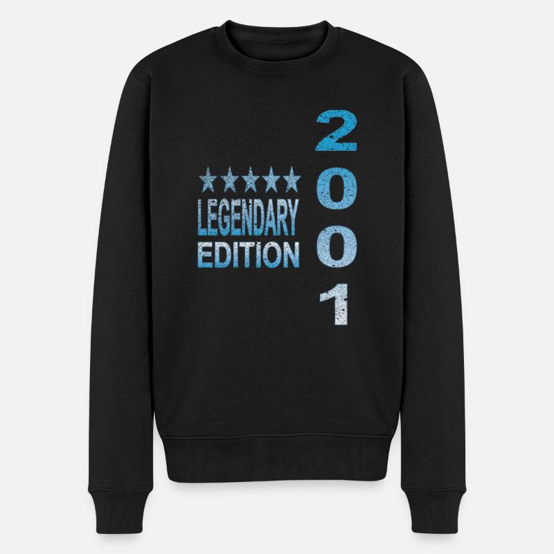Legendary 2001 Edition - Männer Premium Bio Pullover - Schwarz
