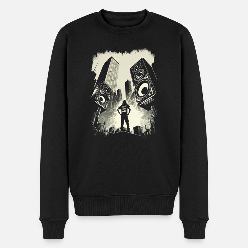 Faites du bruit! - Pull Premium bio Homme - noir