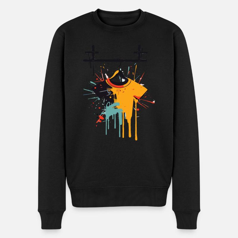 Chemise graffiti - Pull Premium bio Homme - noir