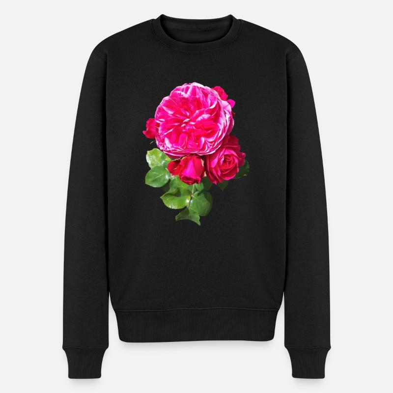 Rose de printemps - Pull Premium bio Homme - noir