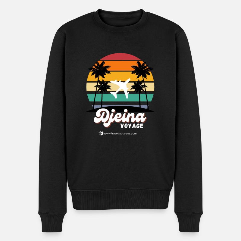 DJEINA REISEN - Männer Premium Bio Pullover - Schwarz