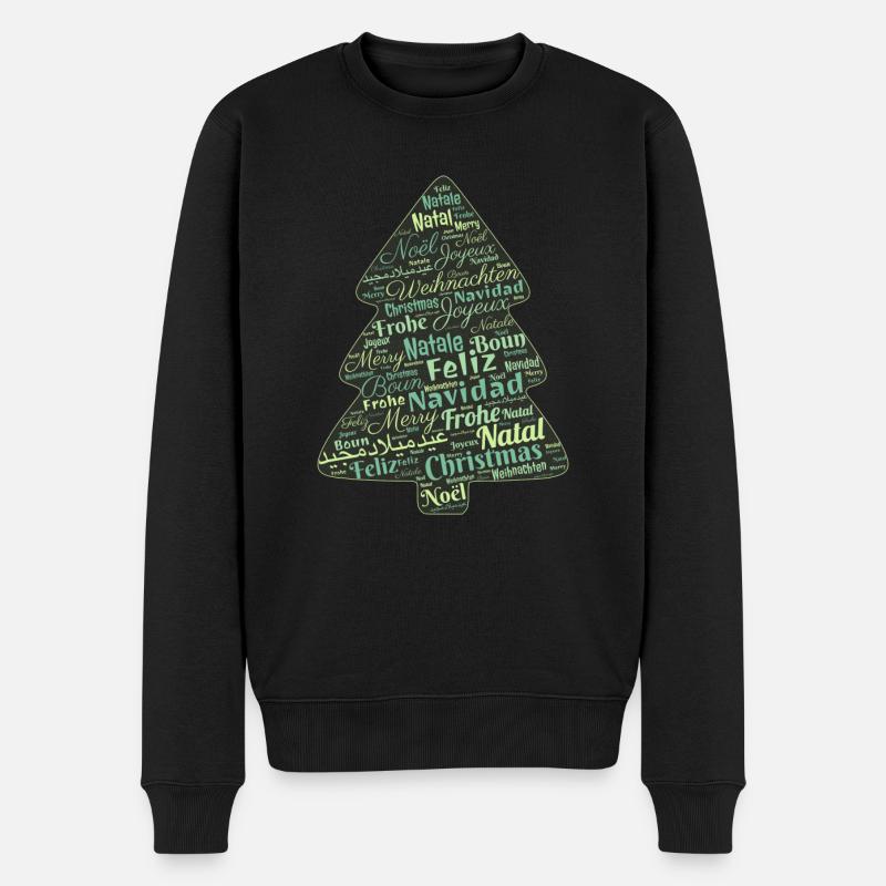 Idée cadeau de Noël - Pull Premium bio Homme - noir